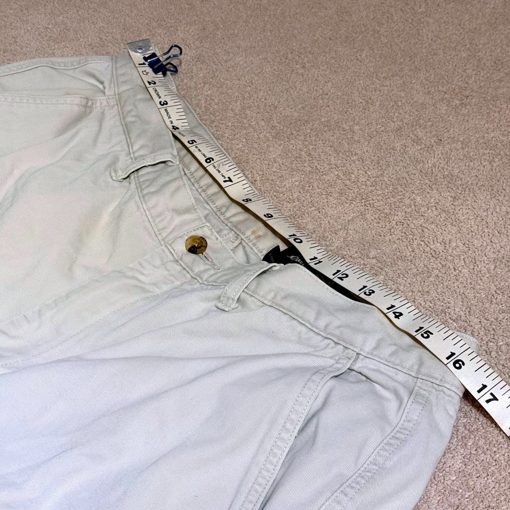 Eddie Bauer Mens Cargo Pants 36x34 Khaki Cotton Twill Straight Leg Outdoor - Picture 10 of 12